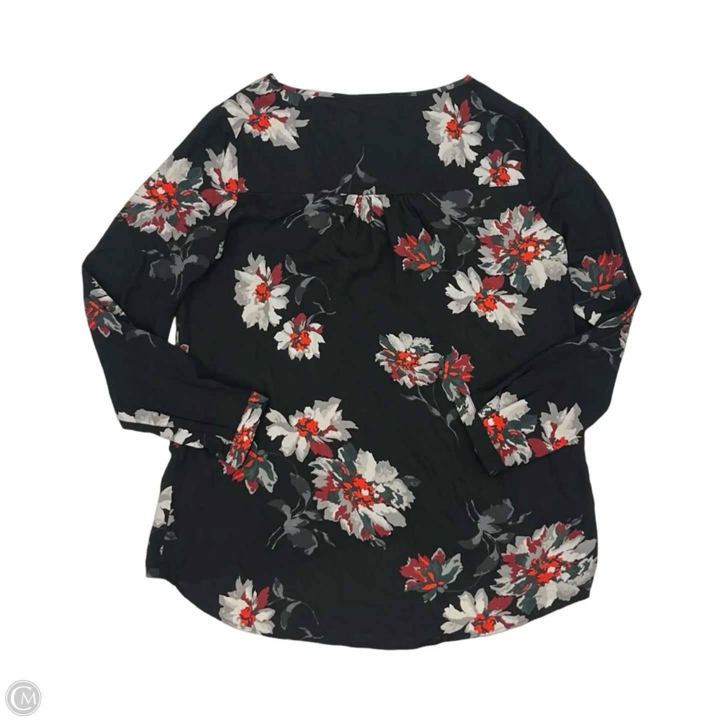 Blouse Long Sleeve By Chelsea And Theodore In Black, Size: M