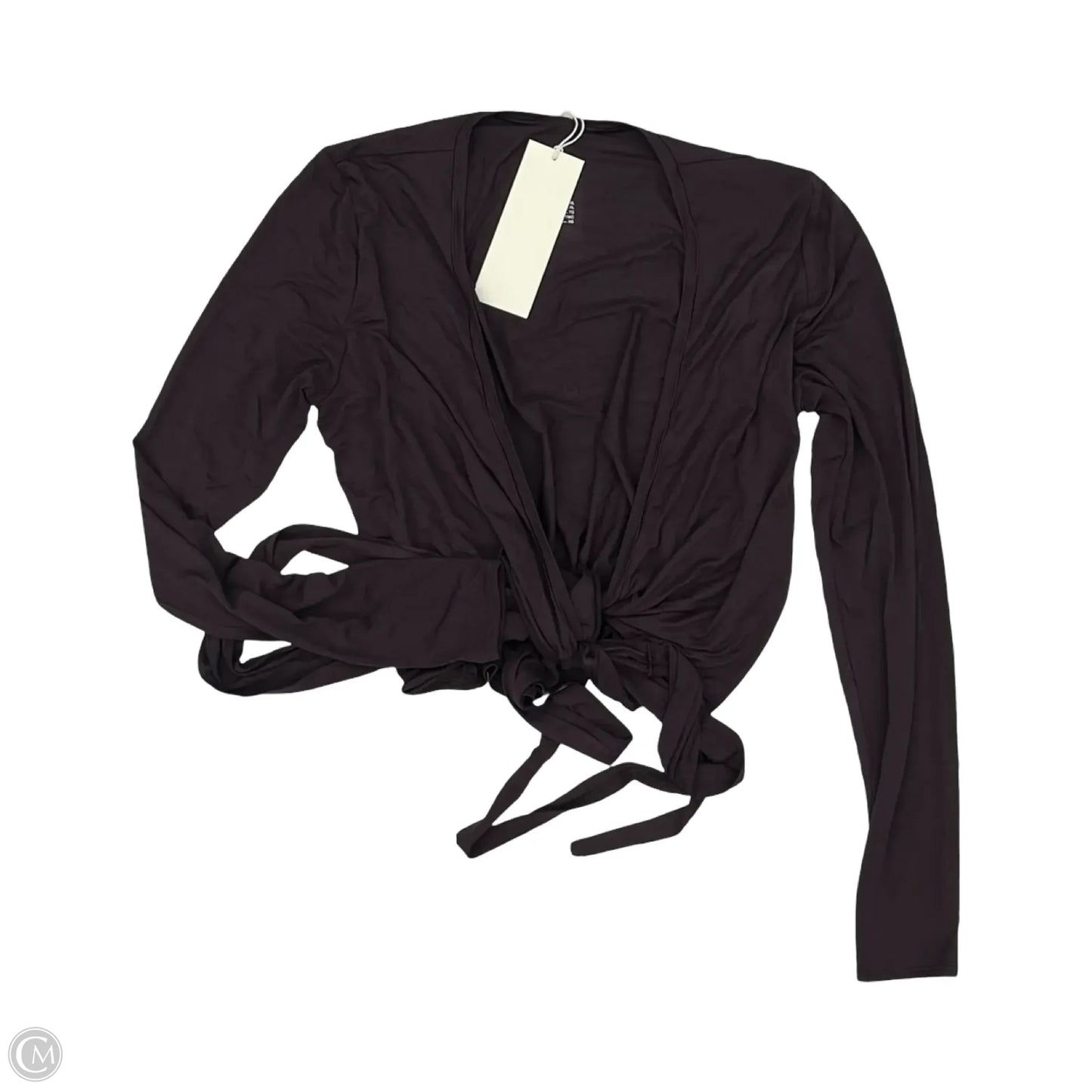 Top Long Sleeve By H&m In Brown, Size: Xl