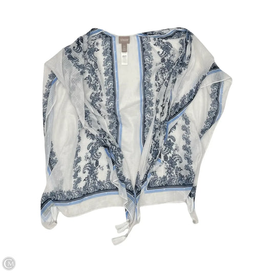 Shawl By Chicos In Blue & White, Size: Os