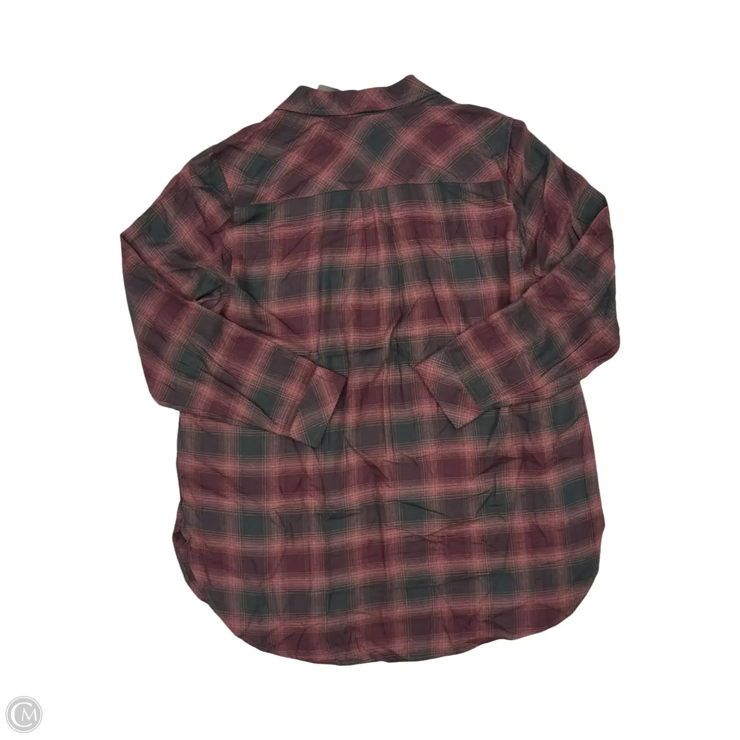 Top Long Sleeve By Torrid In Black & Red, Size: 1x