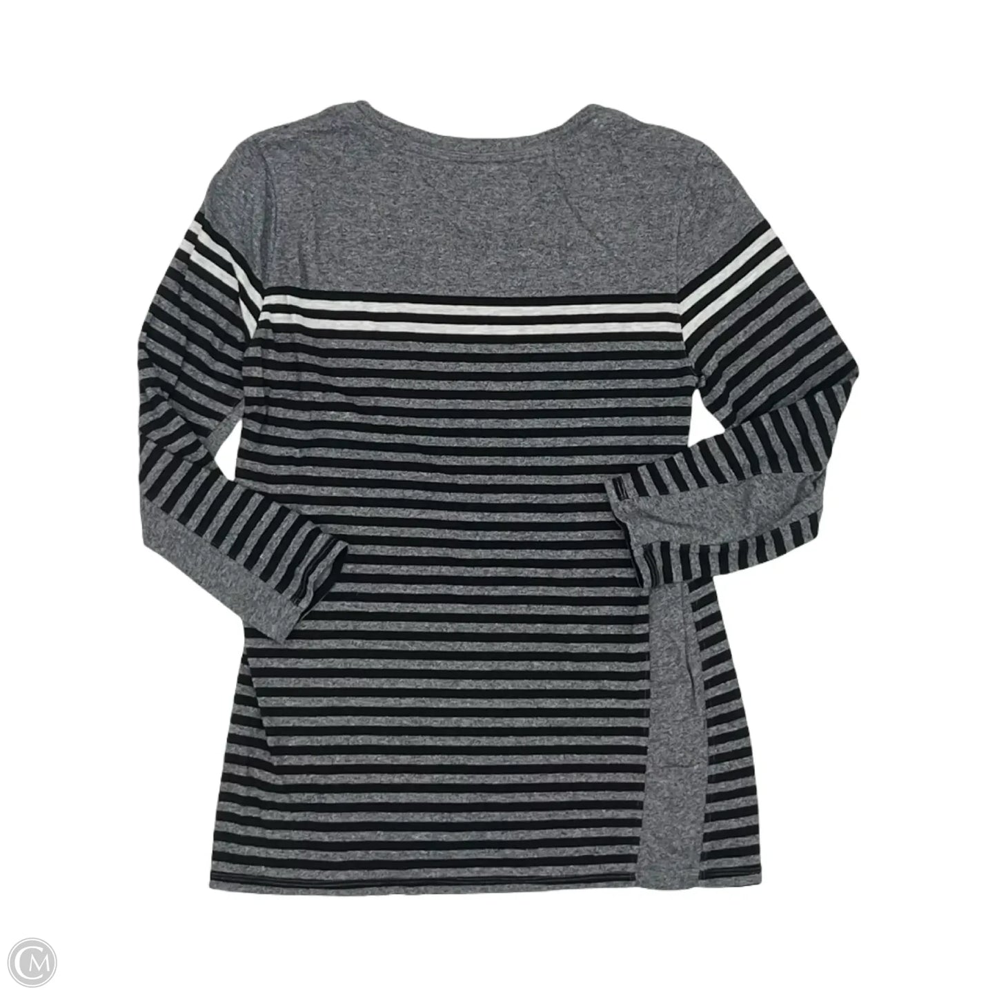 Top Long Sleeve By Calvin Klein Performance In Grey, Size: M