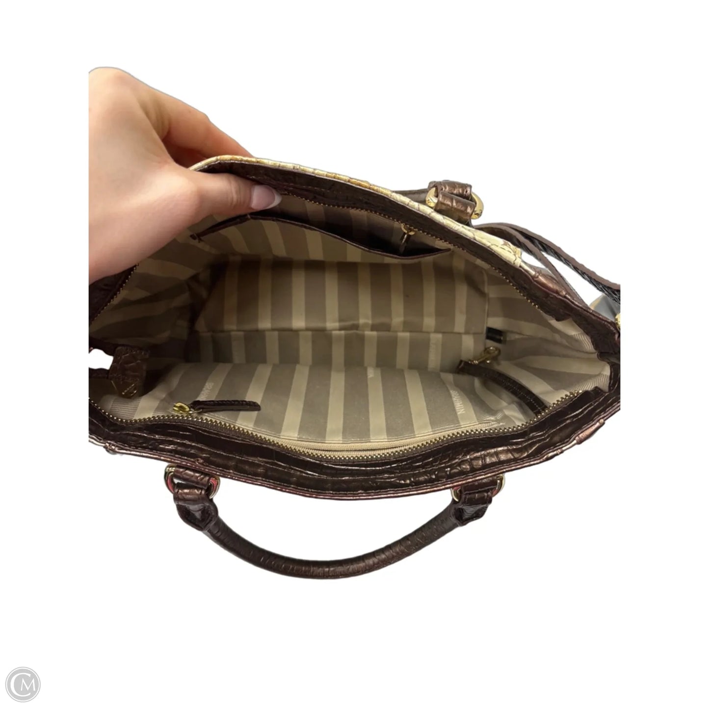 Handbag Designer By Brahmin, Size: Medium