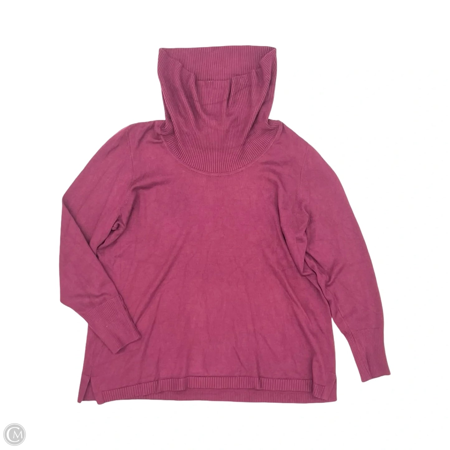 Sweater By Chicos In Maroon, Size: L