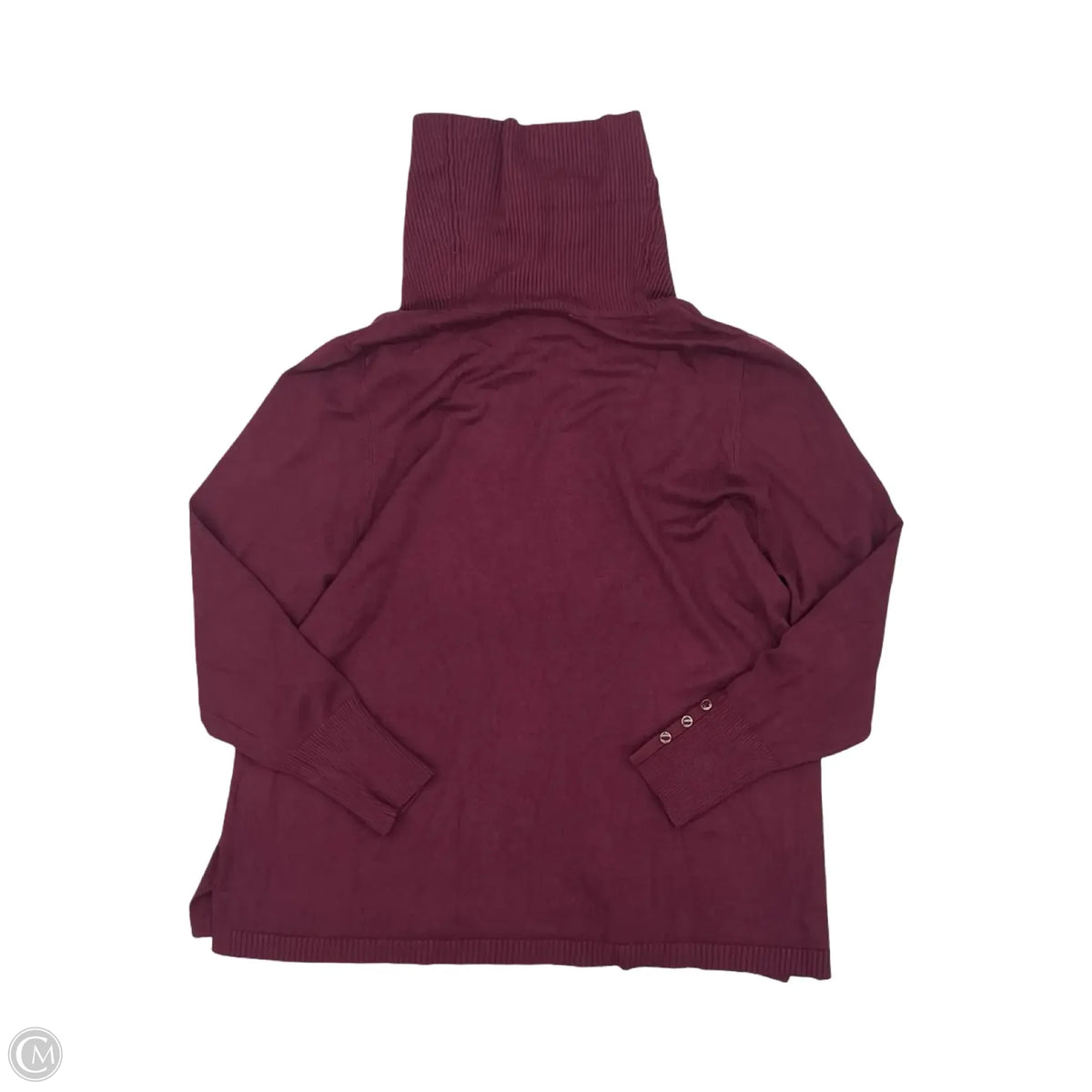 Sweater By Chicos In Maroon, Size: L