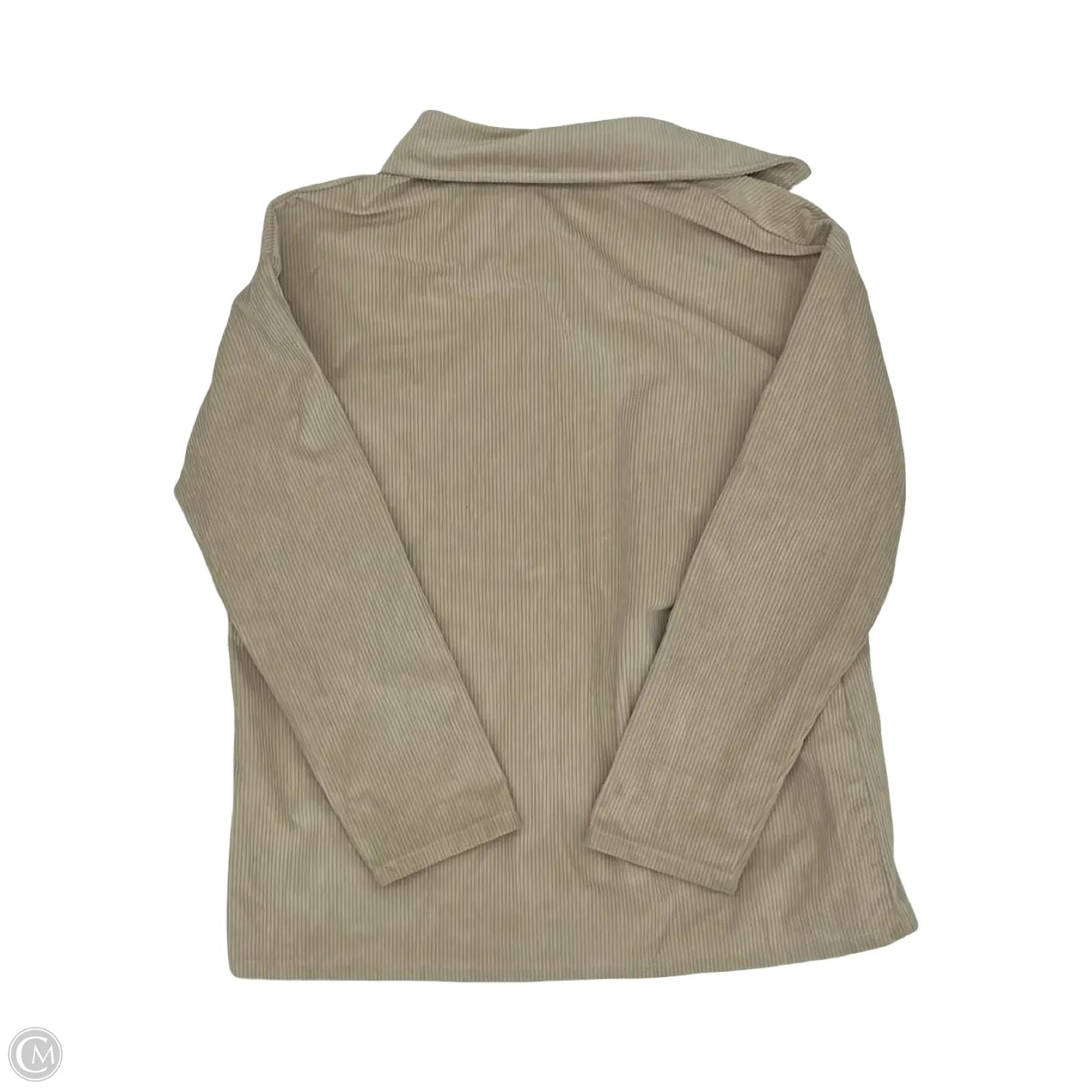 Jacket Shirt By Cmf In Tan, Size: M