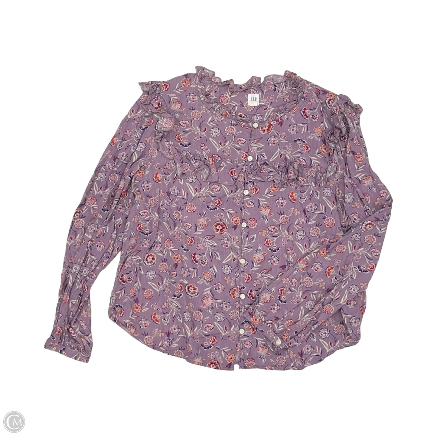 Top Long Sleeve By Gap In Purple, Size: L
