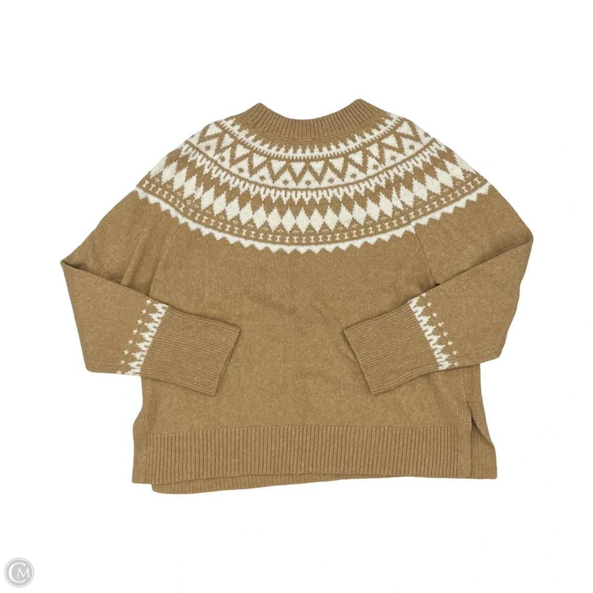 Sweater By Talbots In Tan, Size: Xl