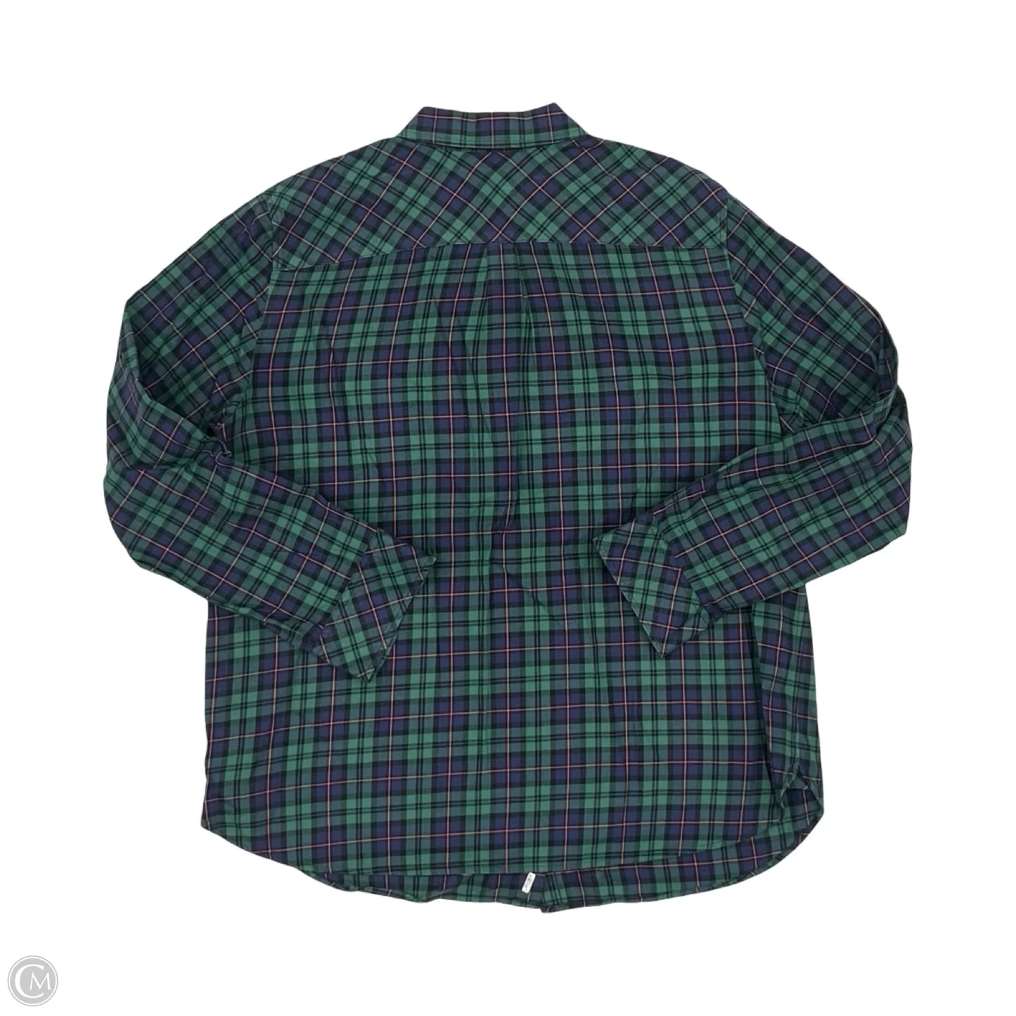 Top Long Sleeve By Talbots In Green, Size: Xl