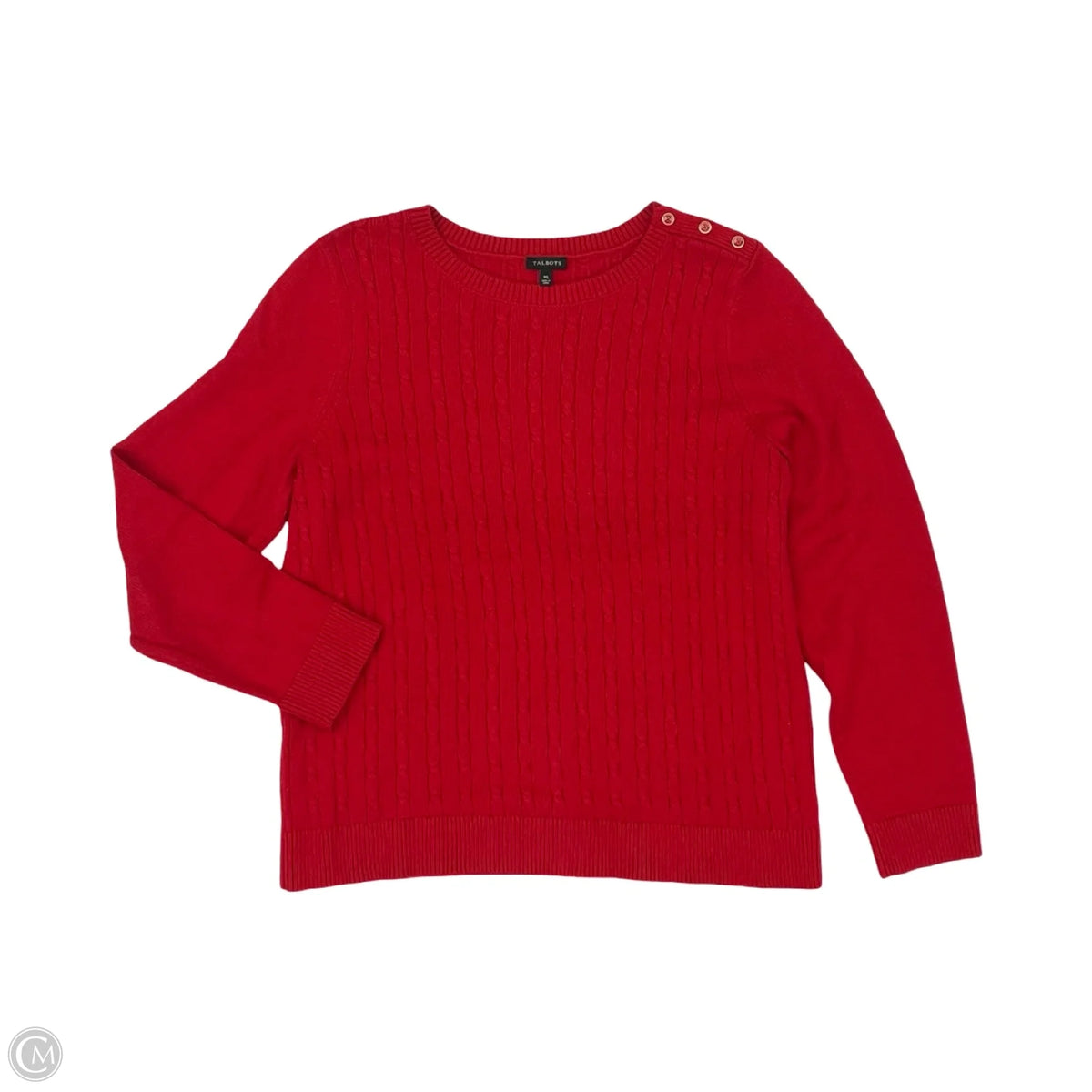 Sweater By Talbots In Red, Size: Xl