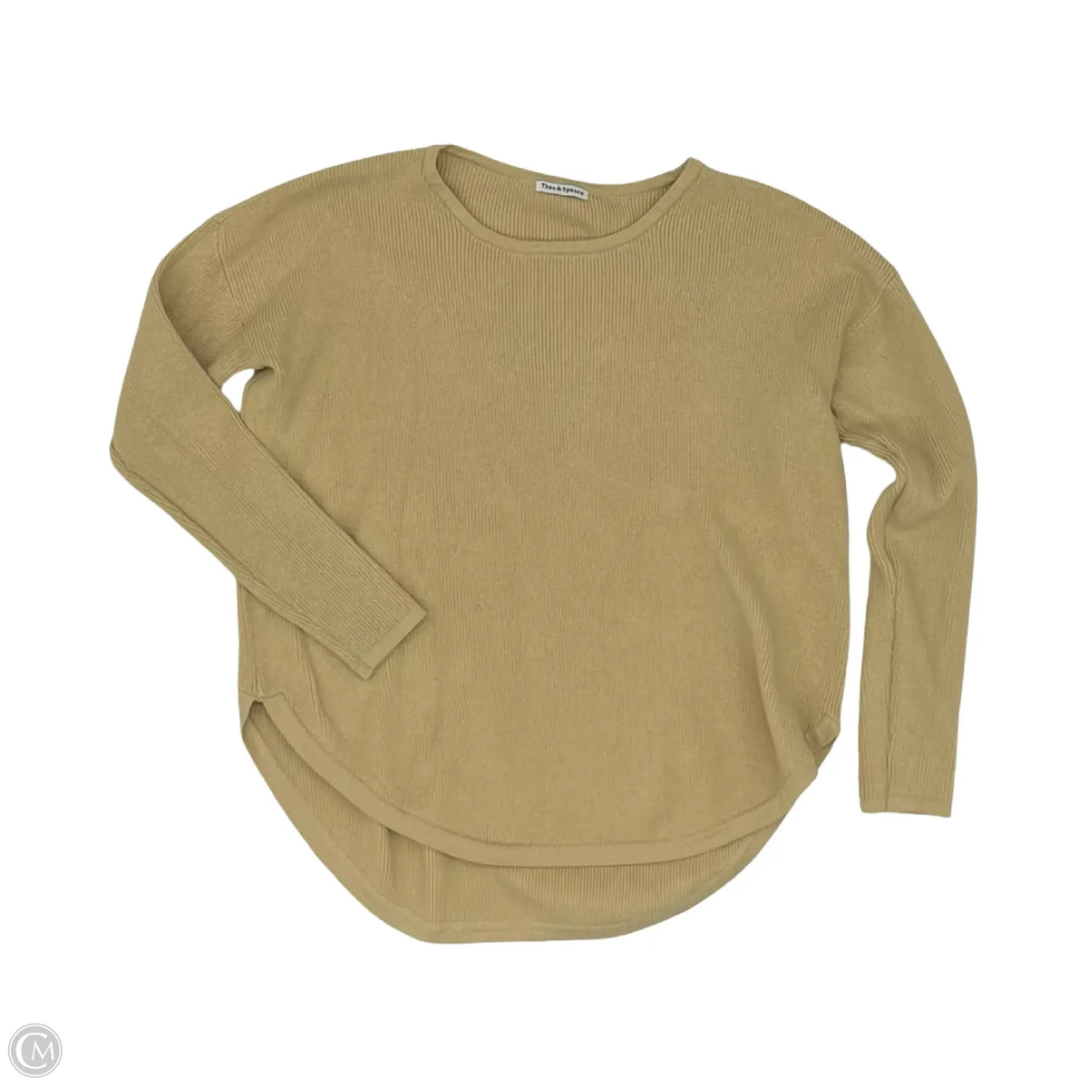 Sweater By Clothes Mentor In Tan, Size: S