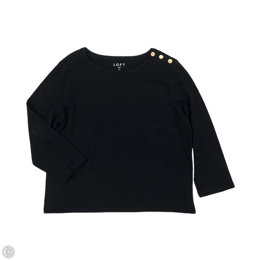 Top Long Sleeve By Loft In Black, Size: Xl