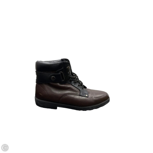 Boots Leather By Clothes Mentor In Brown, Size: 7