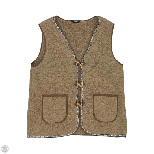 Vest Faux Fur & Sherpa By Dokotoo In Tan, Size: L