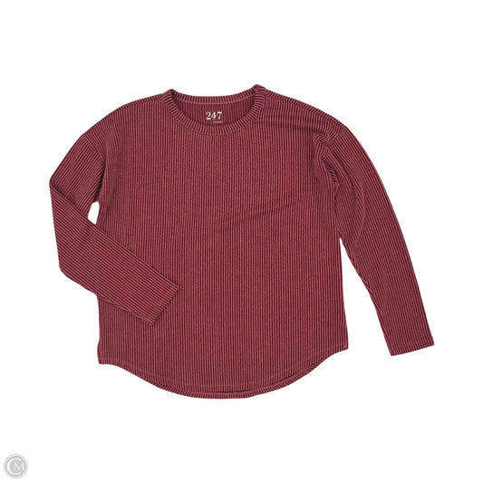 Top Long Sleeve By Maurices In Red, Size: S