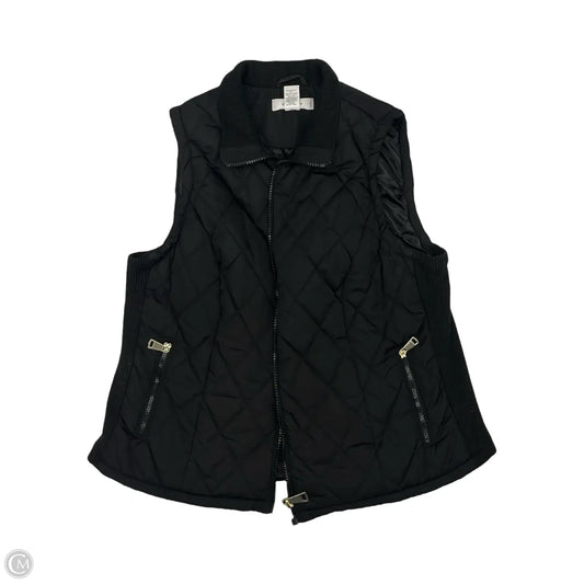 Vest Puffer & Quilted By Workshop In Black, Size: 1x