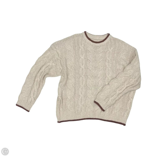 Sweater By Cme In Tan, Size: Xl