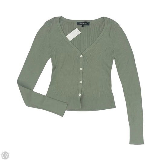 Sweater Cardigan By Loft In Green, Size: Xs