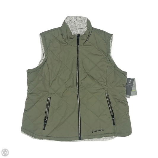 Vest Puffer & Quilted By Free Country In Green, Size: Xxl