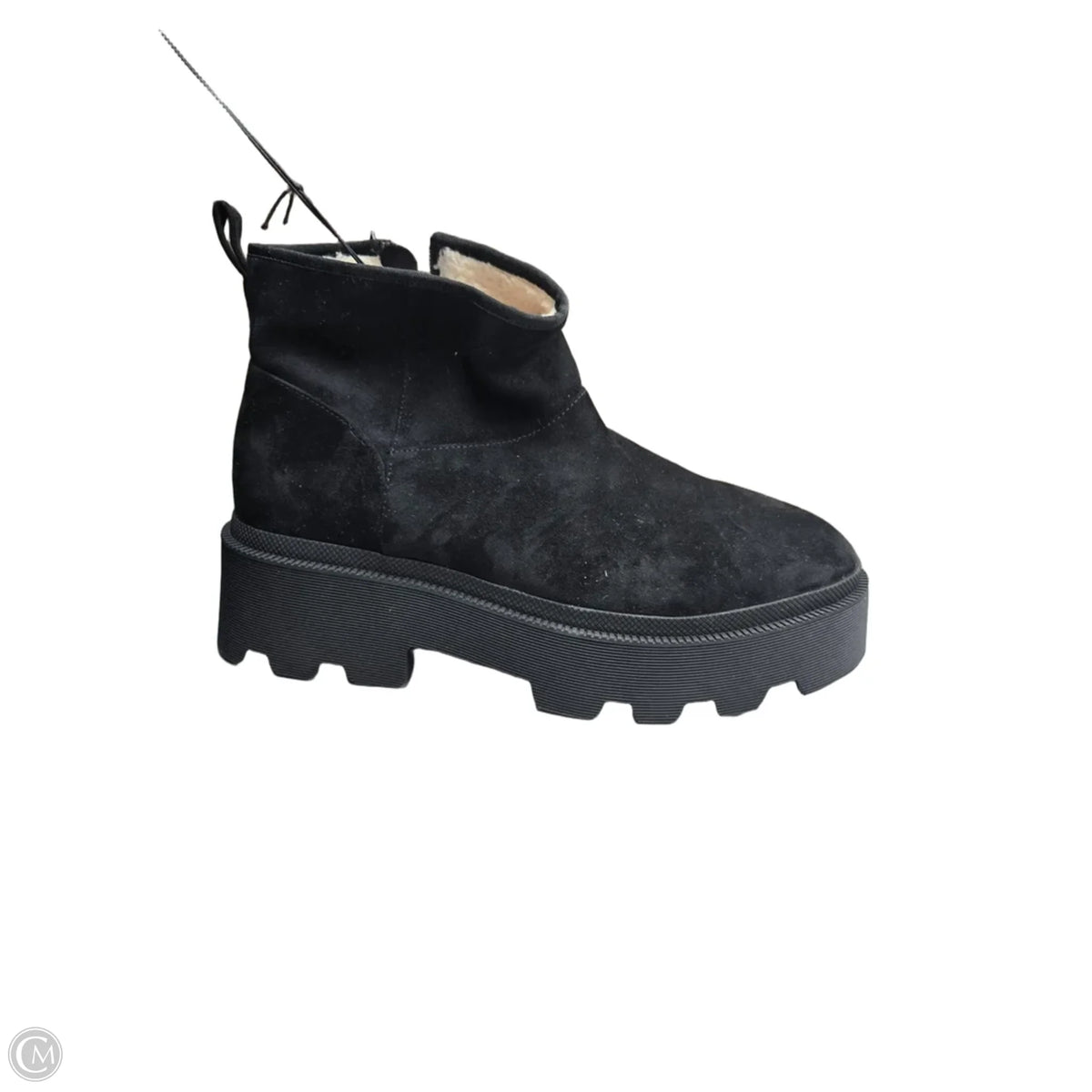 Boots Ankle Heels By Universal Thread In Black, Size: 12