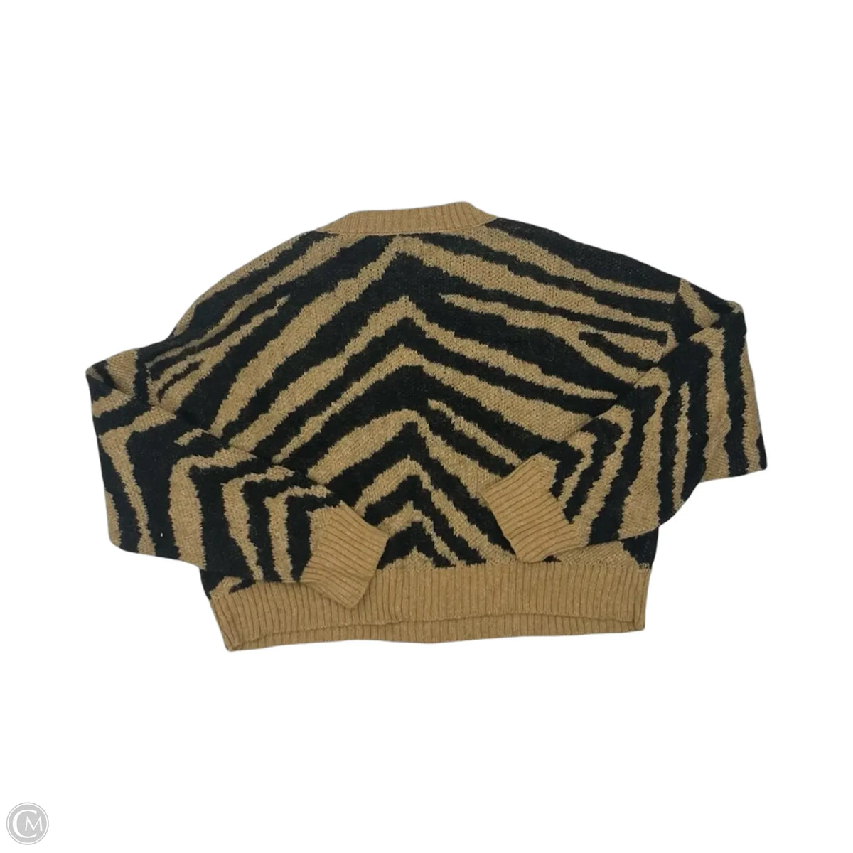 Sweater By American Eagle In Black & Tan, Size: Xs