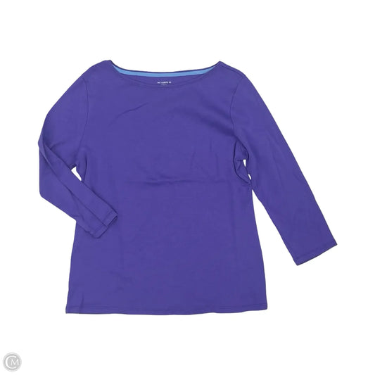 Top Long Sleeve By Talbots In Purple, Size: L