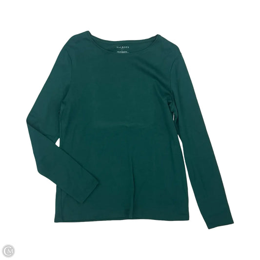 Top Long Sleeve By Talbots In Green, Size: L