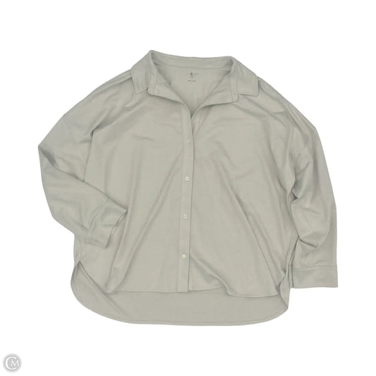 Top Long Sleeve By Lou And Grey In Tan, Size: Xxl