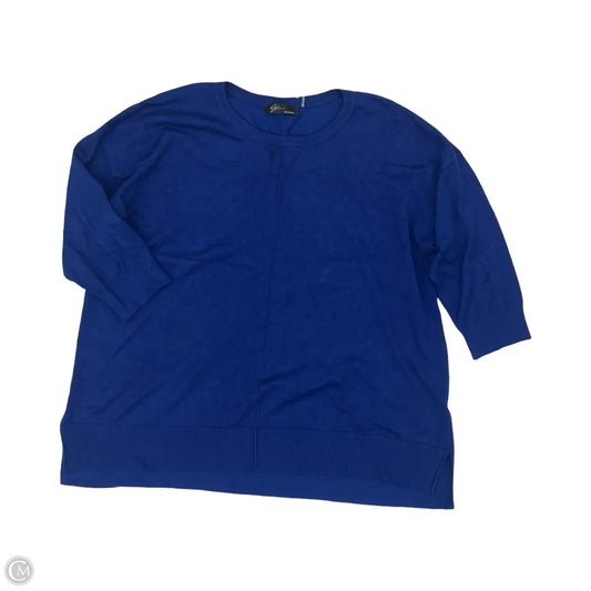 Sweater By Cmc In Blue, Size: 2x