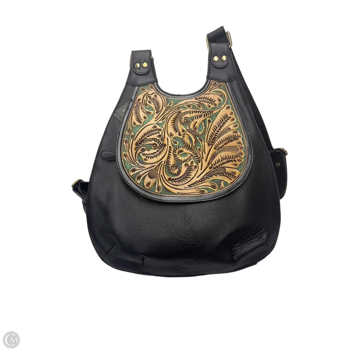 Backpack Leather By Myra, Size: Medium