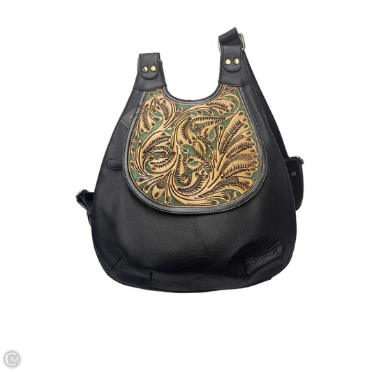 Backpack Leather By Myra, Size: Medium