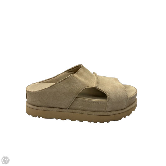 Sandals Designer By Ugg In Tan, Size: 8