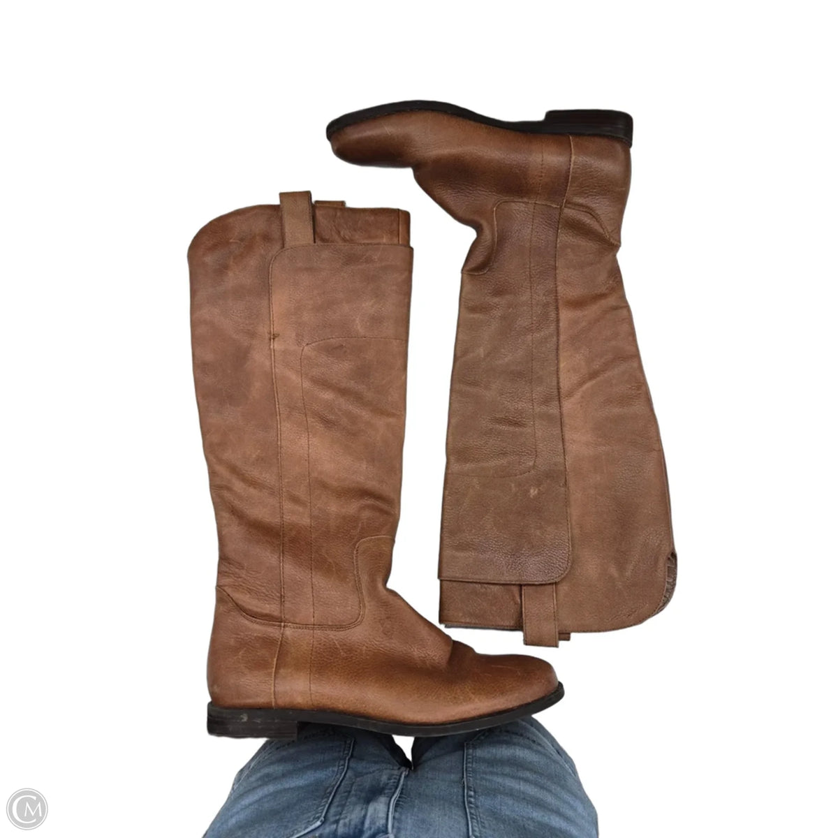 Boots Leather By Mossimo In Brown, Size: 8.5