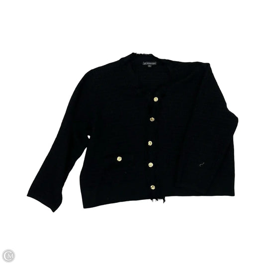 Sweater Cardigan By Adrianna Papell In Black, Size: Xl