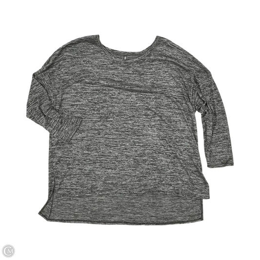 Top Long Sleeve By Massini In Grey, Size: 3x