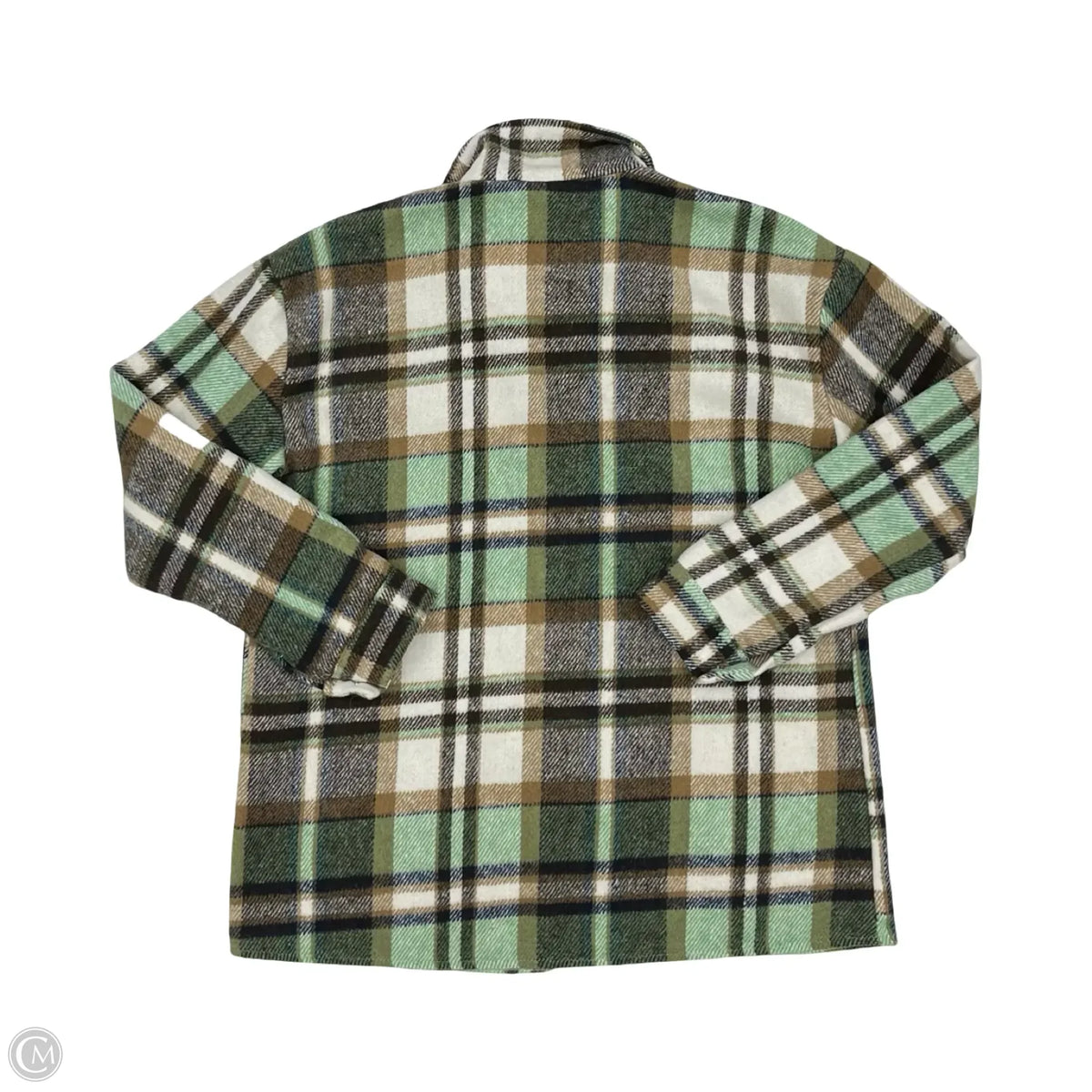 Jacket Shirt By Cmf In Green, Size: M