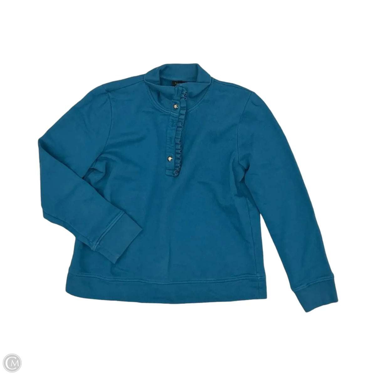 Top Long Sleeve By Talbots In Blue, Size: M