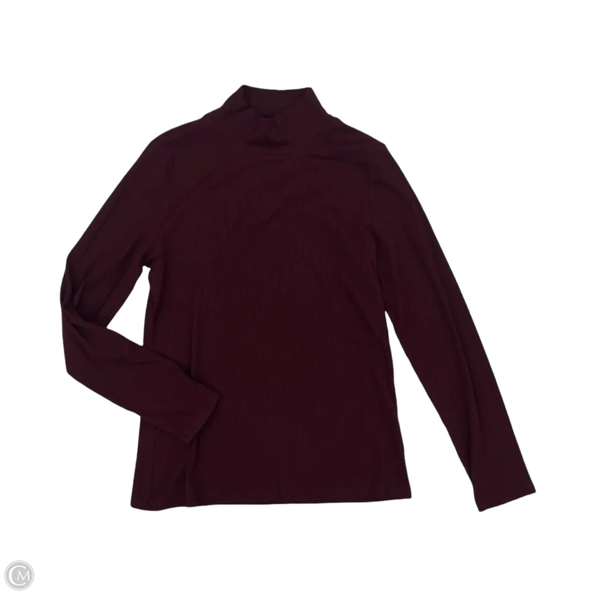 Top Long Sleeve By Talbots In Maroon, Size: M