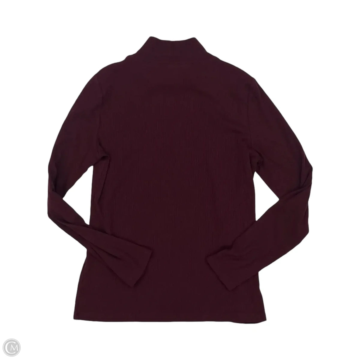 Top Long Sleeve By Talbots In Maroon, Size: M