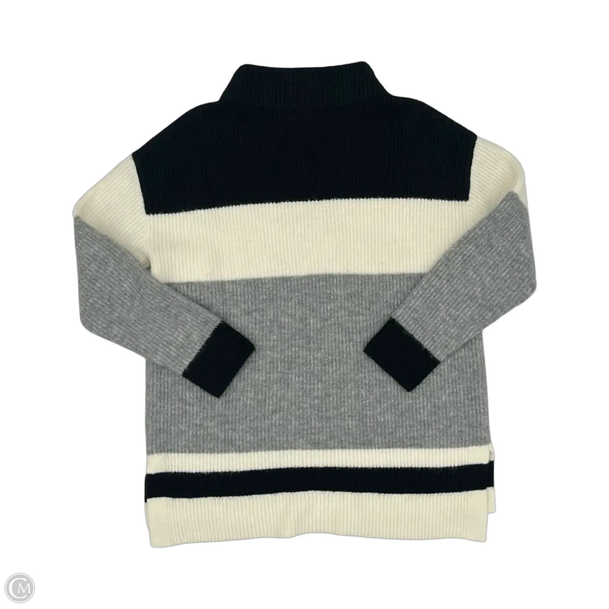 Sweater By Talbots In Black & White, Size: M