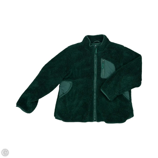 Jacket Faux Fur & Sherpa By Maurices In Green, Size: Xl
