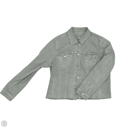 Jacket Denim By Maurices In Grey Denim, Size: Xxl