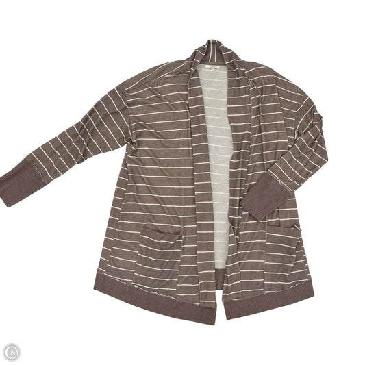 Cardigan By Maurices In Brown & White, Size: 1x
