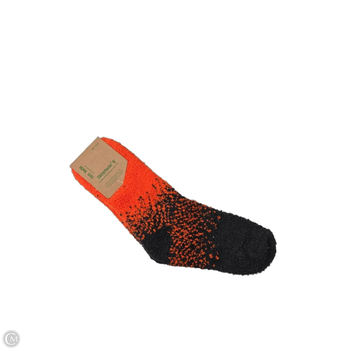Socks By Clothes Mentor In Grey & Orange, Size: 10