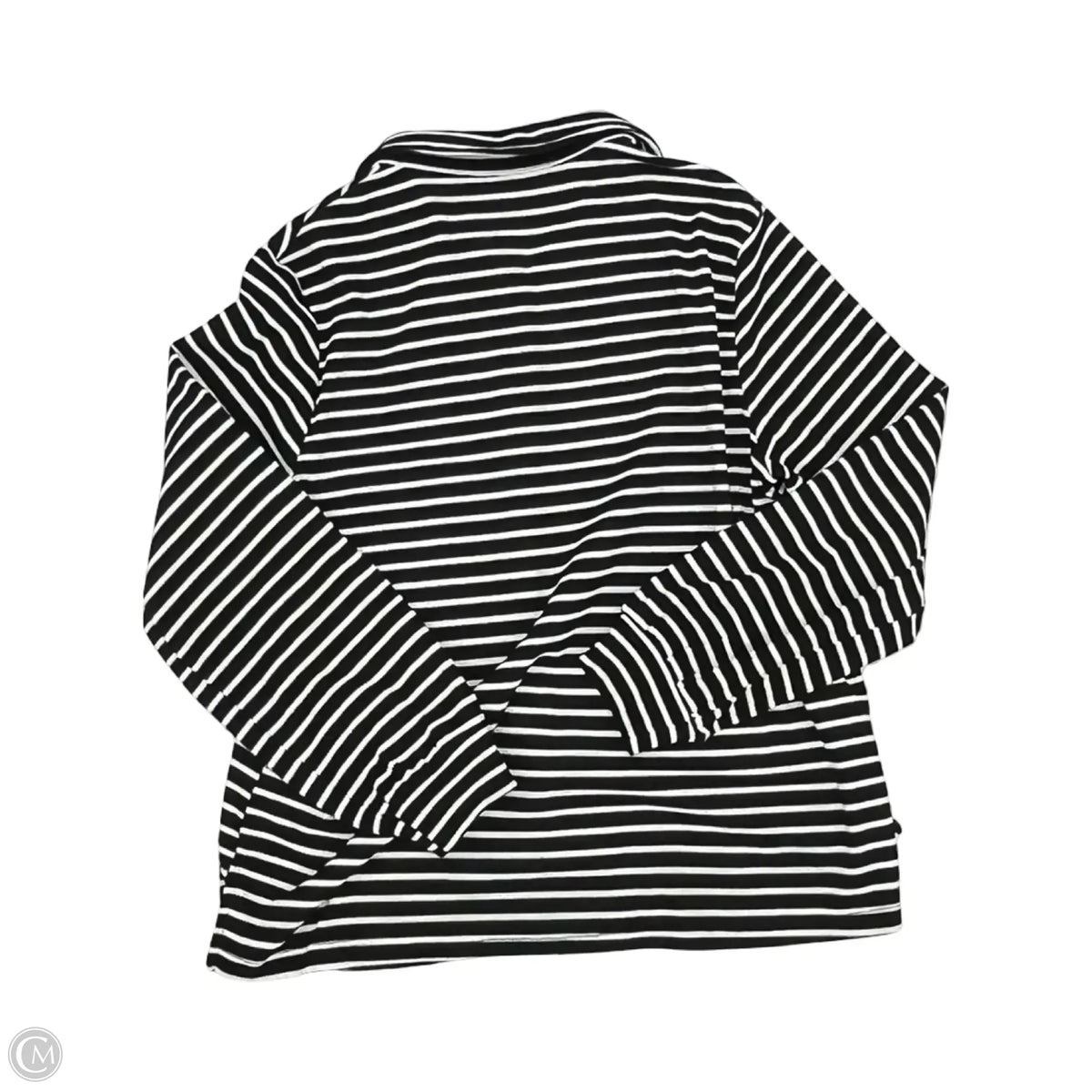 Top Long Sleeve By Cme In Black & White, Size: S