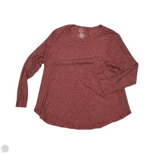 Top Long Sleeve By Maurices In Red, Size: 2x