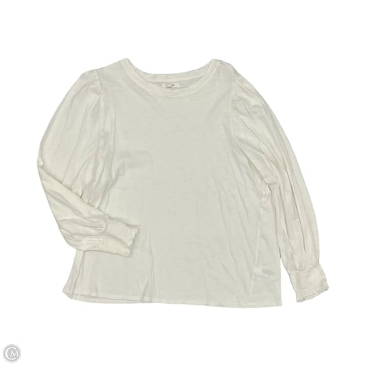 Top Long Sleeve By Maurices In White, Size: Xl