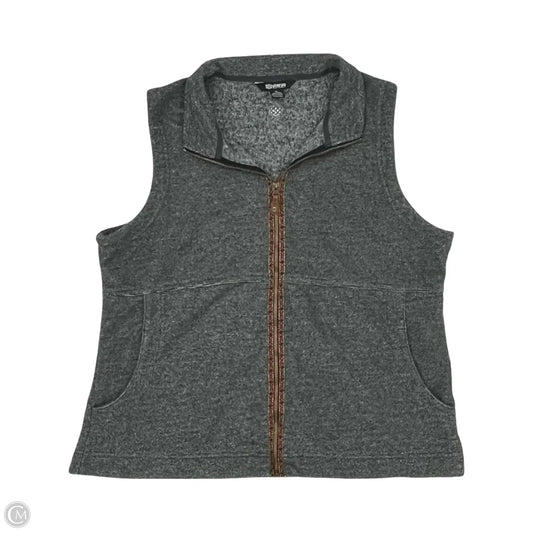Vest Fleece By Clothes Mentor In Grey, Size: Xl