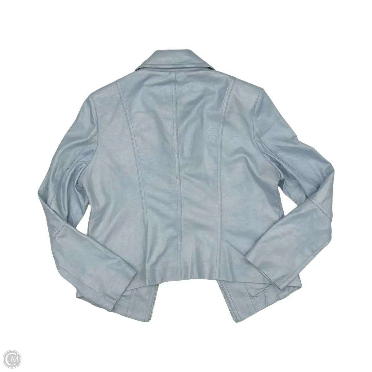 Jacket Moto By Clothes Mentor In Blue, Size: Sp