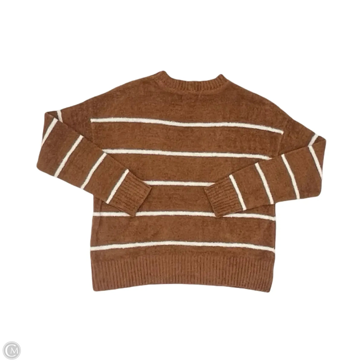 Sweater By Dex In Brown & Cream, Size: S