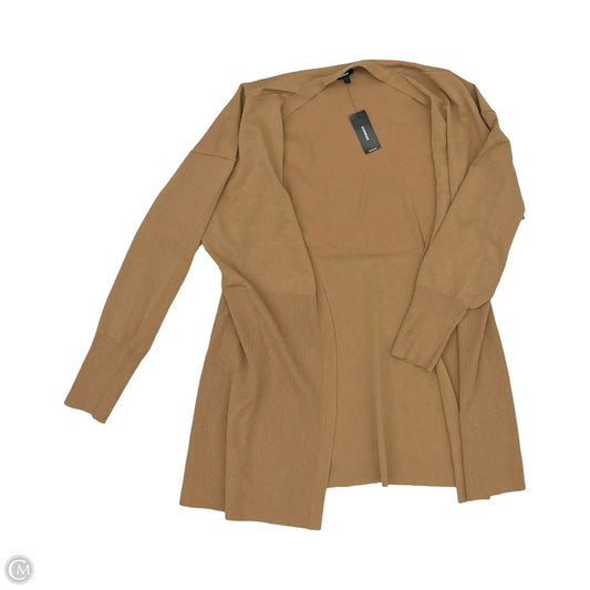 Cardigan By Express In Tan, Size: L